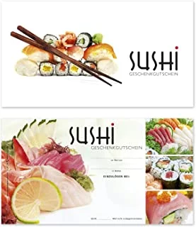 Sushi Gutschein Vorlage